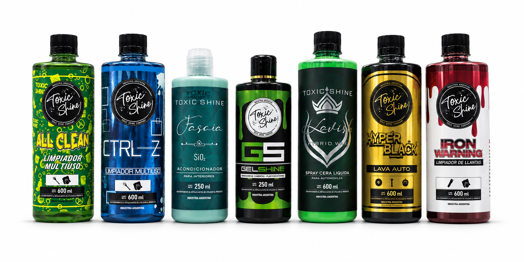 Kit Premium Toxic shine - Producto de detailing automotor disponible en Barsu