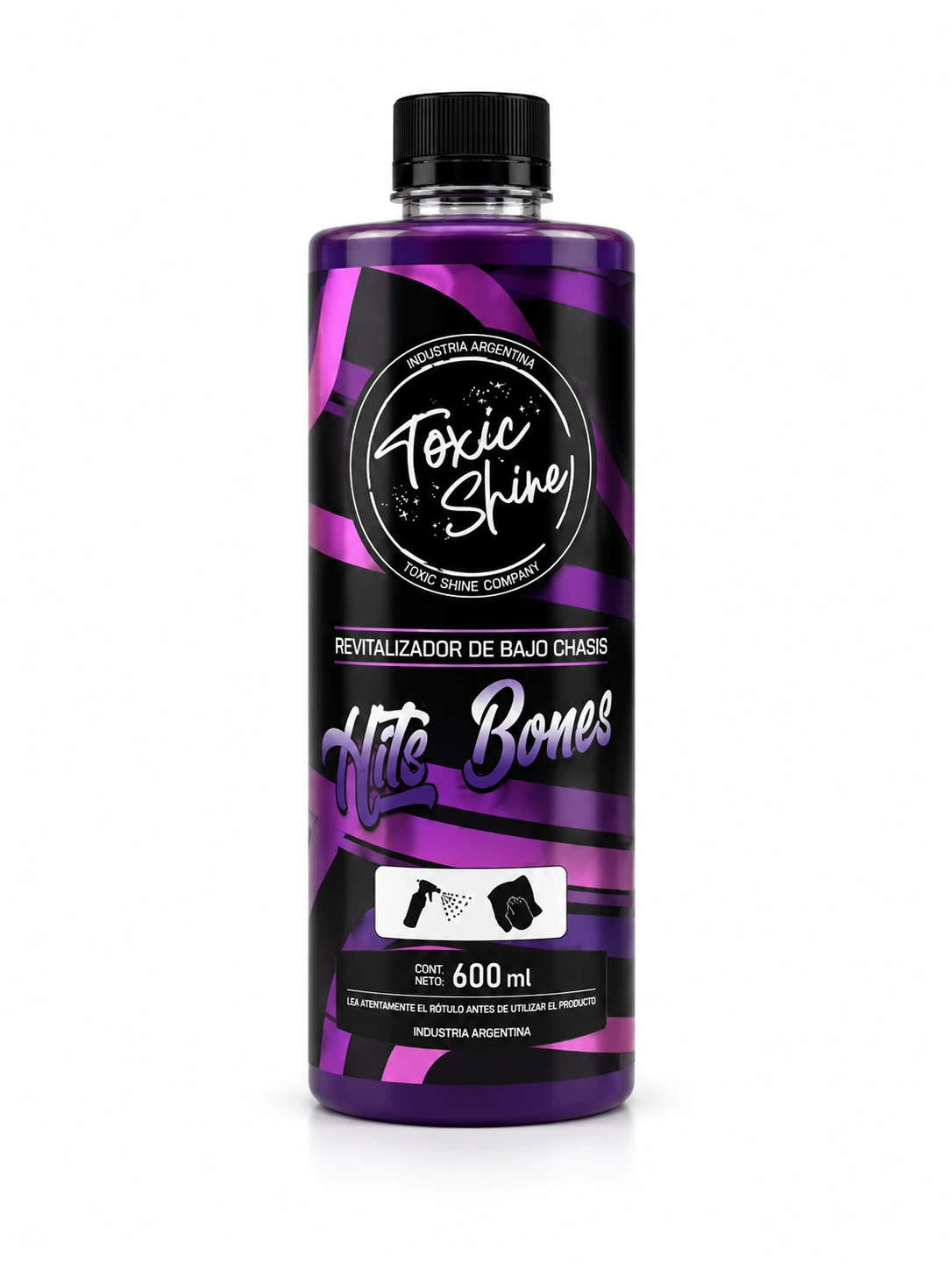 Toxic Shine Hits Bones - Producto de detailing automotor disponible en Barsu