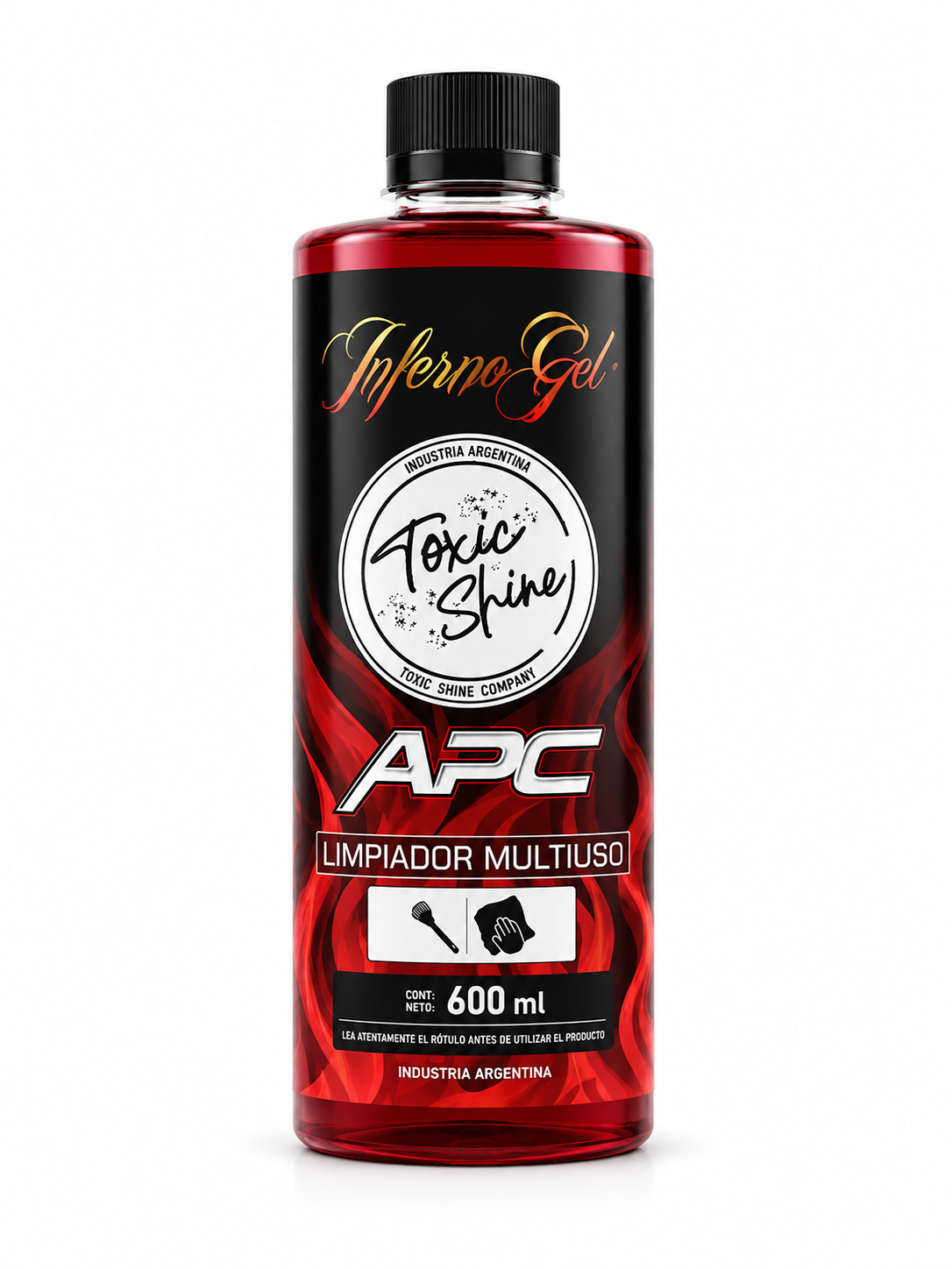 Toxic Shine Inferno Gel - Producto de detailing automotor disponible en Barsu