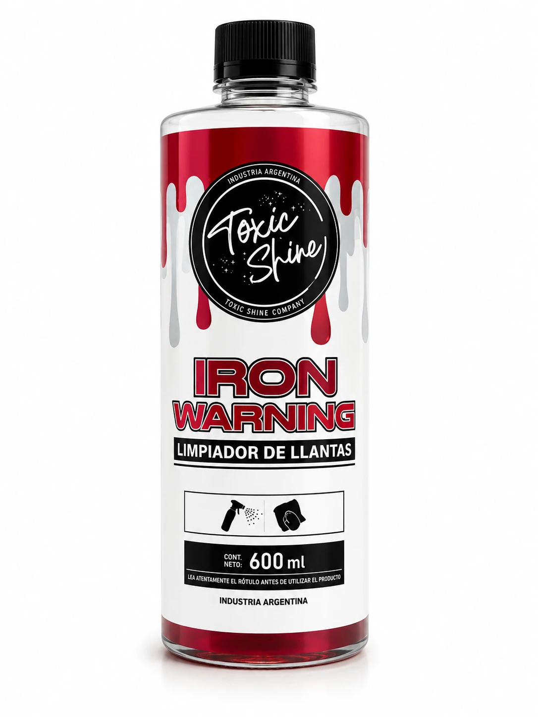Toxic Shine Iron Warning - Producto de detailing automotor disponible en Barsu